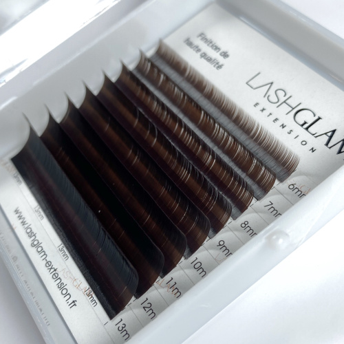 Extensions de cils - 0.07 C Silk Dark Choco Mix
