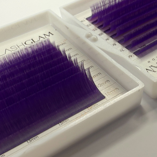 Extensions de cils - 0.07 Matte violet Courbure C & CC