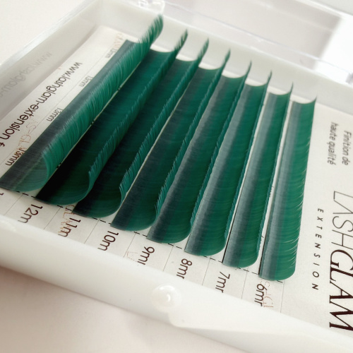 Extensions de Cils Teal Blue 0.07 Mix 6-13 mm | Courbure C & CC