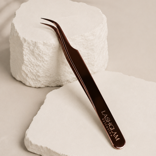 Pince curved tweezer Rose Gold New Co
